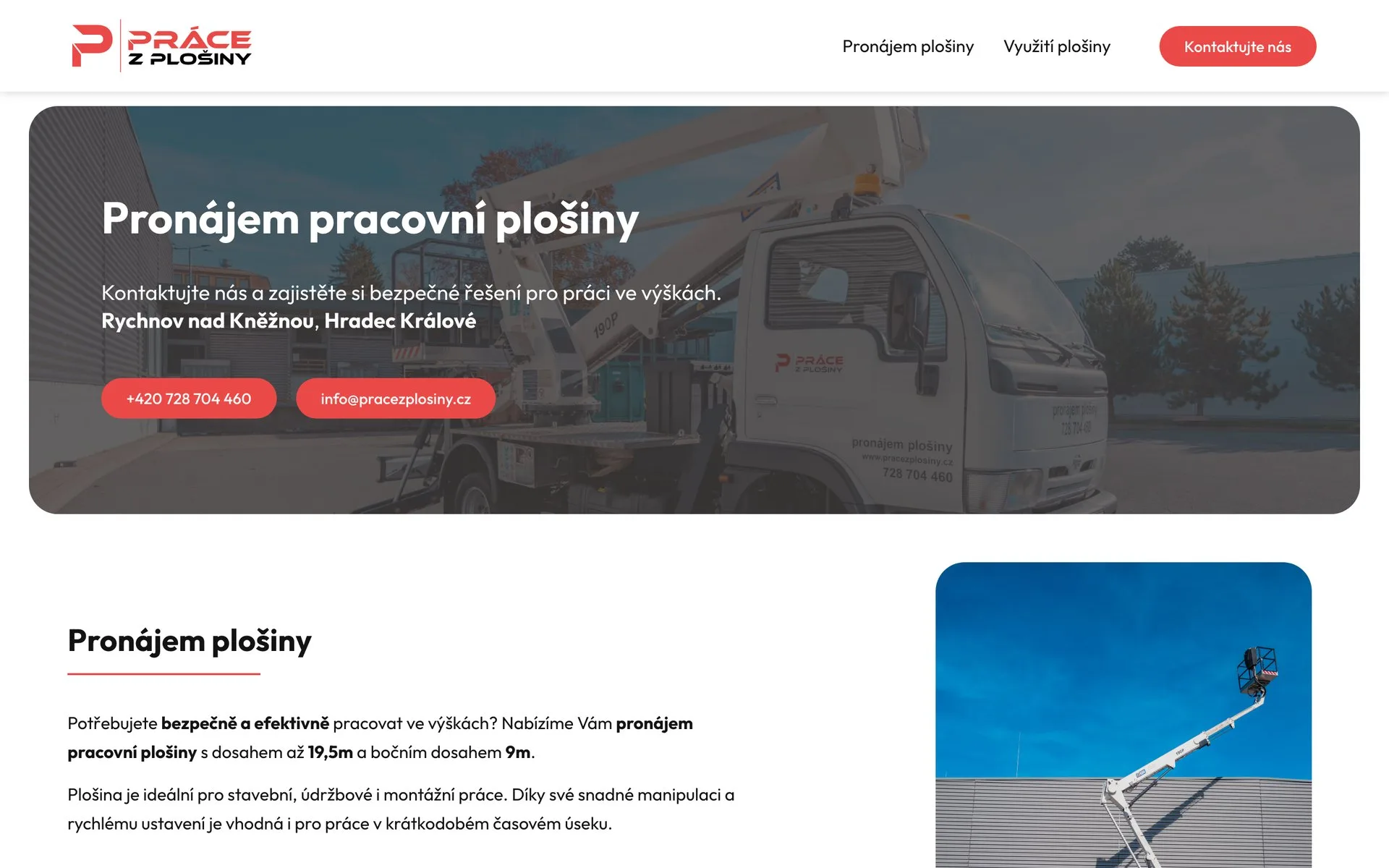 Práce z plošiny